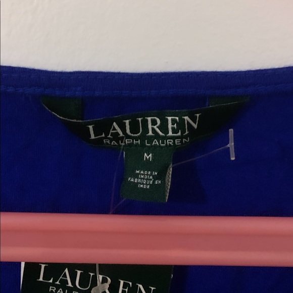 Ralph Lauren top. White and blue - Picture 2 of 3